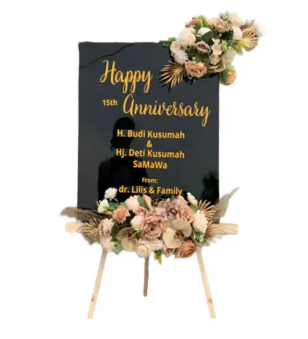 Papan Bunga Akrilik Trenten