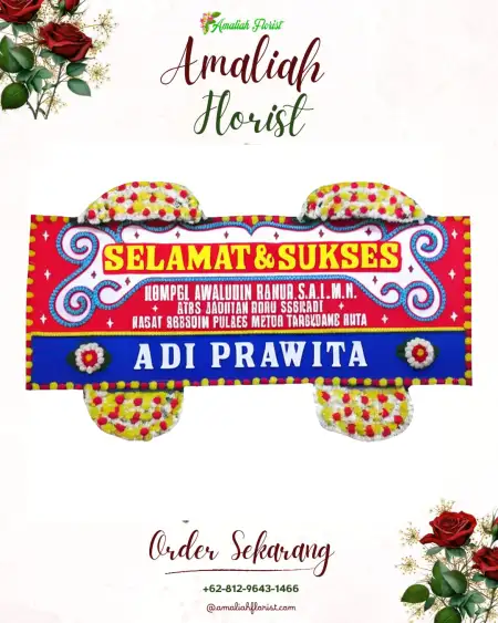 Papan Bunga Ucapan Selamat Trenten